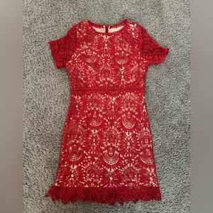 Red Lace Dress from Vici